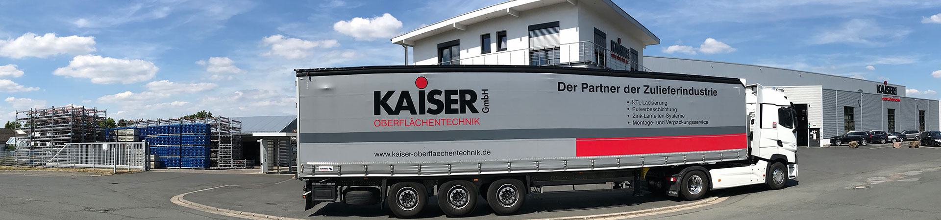 Logistikservice - KTL-Beschichtung & KTL-Pulverbeschichtung - Pulverbeschichtung in NRW - Zinklamellenbeschichtung - KTL Beschichtung Hessen - KAISER Oberflächentechnik
